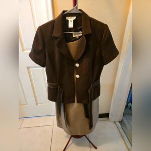 Studio I Ladies Brown Dress & Jacket